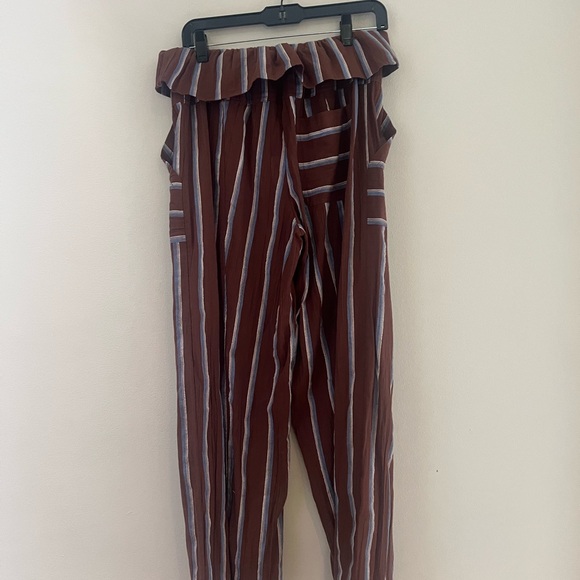 Free people Striped Brown Women's Pants - Picture 9 of 12